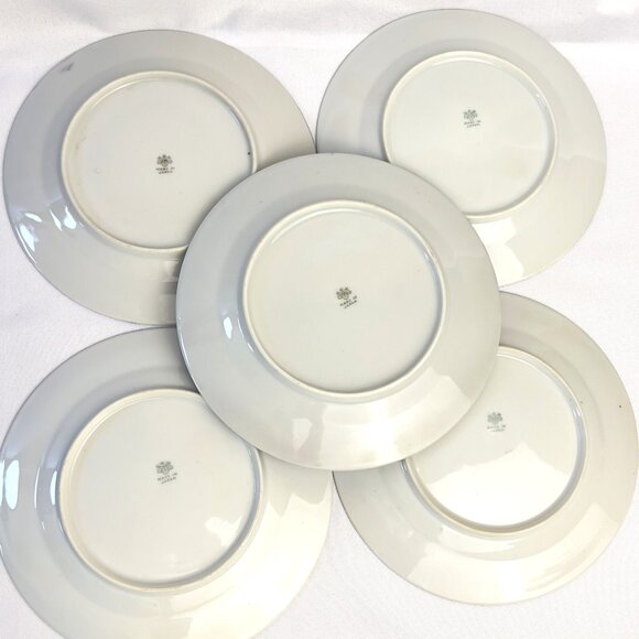 Takito Vintage Purple Lusterware Plates Set of 5 Cherry Blossom Design 7” Japan - Picture 5 of 7